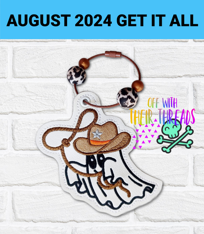 DIGITAL DOWNLOAD Boo-Haw Cowboy Ghost Bag Tag Bookmark Ornament