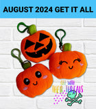 DIGITAL DOWNLOAD Applique Halloween Pumpkin Buddies Squishy Keychains 3 DESIGNS INCLUDED