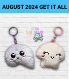 DIGITAL DOWNLOAD Sea Shell Squishy Keychain Set