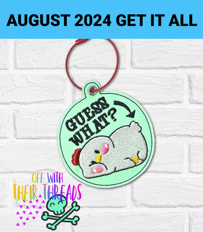 DIGITAL DOWNLOAD Guess What Chicken Butt Bookmark Ornament Bag Tag