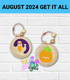 DIGITAL DOWNLOAD Halloween Sugar Cookie Bag Tag Bookmark Ornament Set 2 DESIGNS INCLUDED