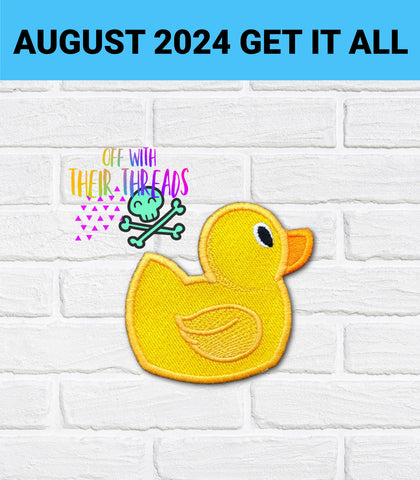 DIGITAL DOWNLOAD Rubber Duck Patch 3 SIZES INCLUDED