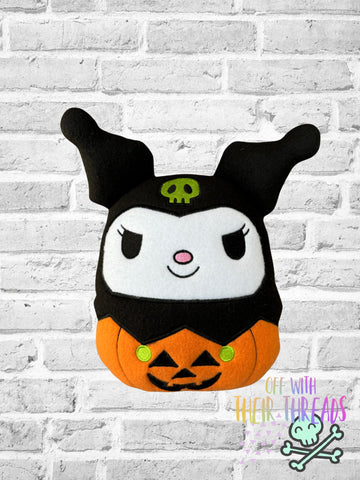 DIGITAL DOWNLOAD Applique Pumpkin Bunny Plush 5 SIZES INCLUDED