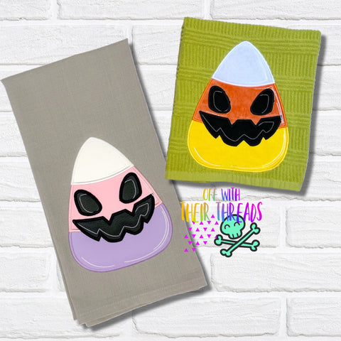 DIGITAL DOWNLOAD Applique Spooky Candy Corn 5 SIZES INCLUDED