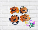 DIGITAL DOWNLOAD Pumpkin Jack O Lantern Feltie Set