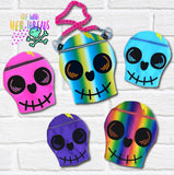 Adorable Spooky Skull Zipper Bag Halloween