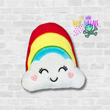 DIGITAL DOWNLOAD Applique Rainbow Cloud Plush 5 SIZES INCLUDED