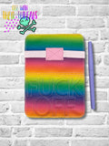 DIGITAL DOWNLOAD 5x7 Puff Foam Fuck Off Mini Composition Notebook Cover