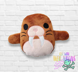 DIGITAL DOWNLOAD Applique Walrus Plush 5 SIZES INCLUDED