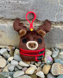 DIGITAL DOWNLOAD Applique Moose Squishy Keychain