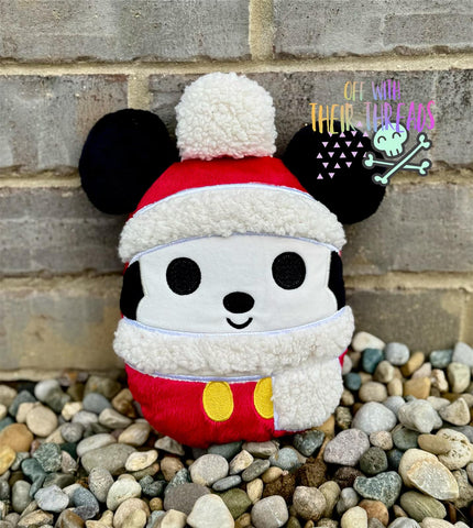 DIGITAL DOWNLOAD Applique Holiday Mouse Plush 5 SIZES INCLUDED