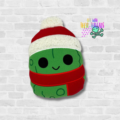 DIGITAL DOWNLOAD Applique Holiday Pickle Plush 5 SIZES INCLUDED