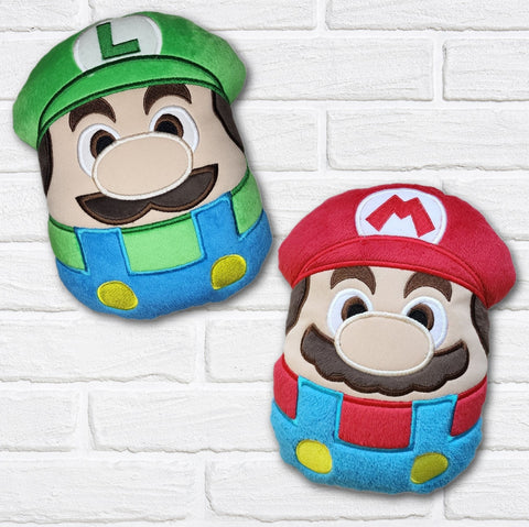 DIGITAL DOWNLOAD Applique Plumber Brothers Plush Bundle 5 SIZES INCLUDED