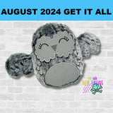 DIGITAL DOWNLOAD Applique Owl Plush 5 SIZES INCLUDED