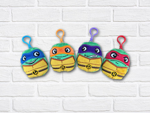 DIGITAL DOWNLOAD Applique Turtle Buddies Squishy Key Chain Set
