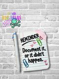 DIGITAL DOWNLOAD 5x7 Document It Mini Composition Notebook Cover