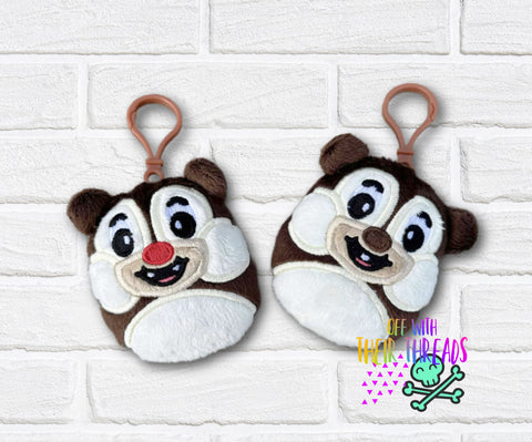 DIGITAL DOWNLOAD Applique Chipmunk Buddies Squishy Set
