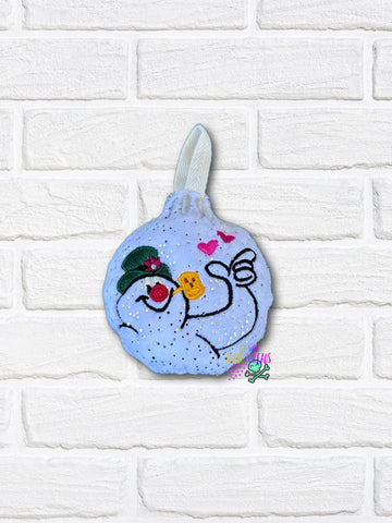 DIGITAL DOWNLOAD Frosty Snowman Squishy Ornament