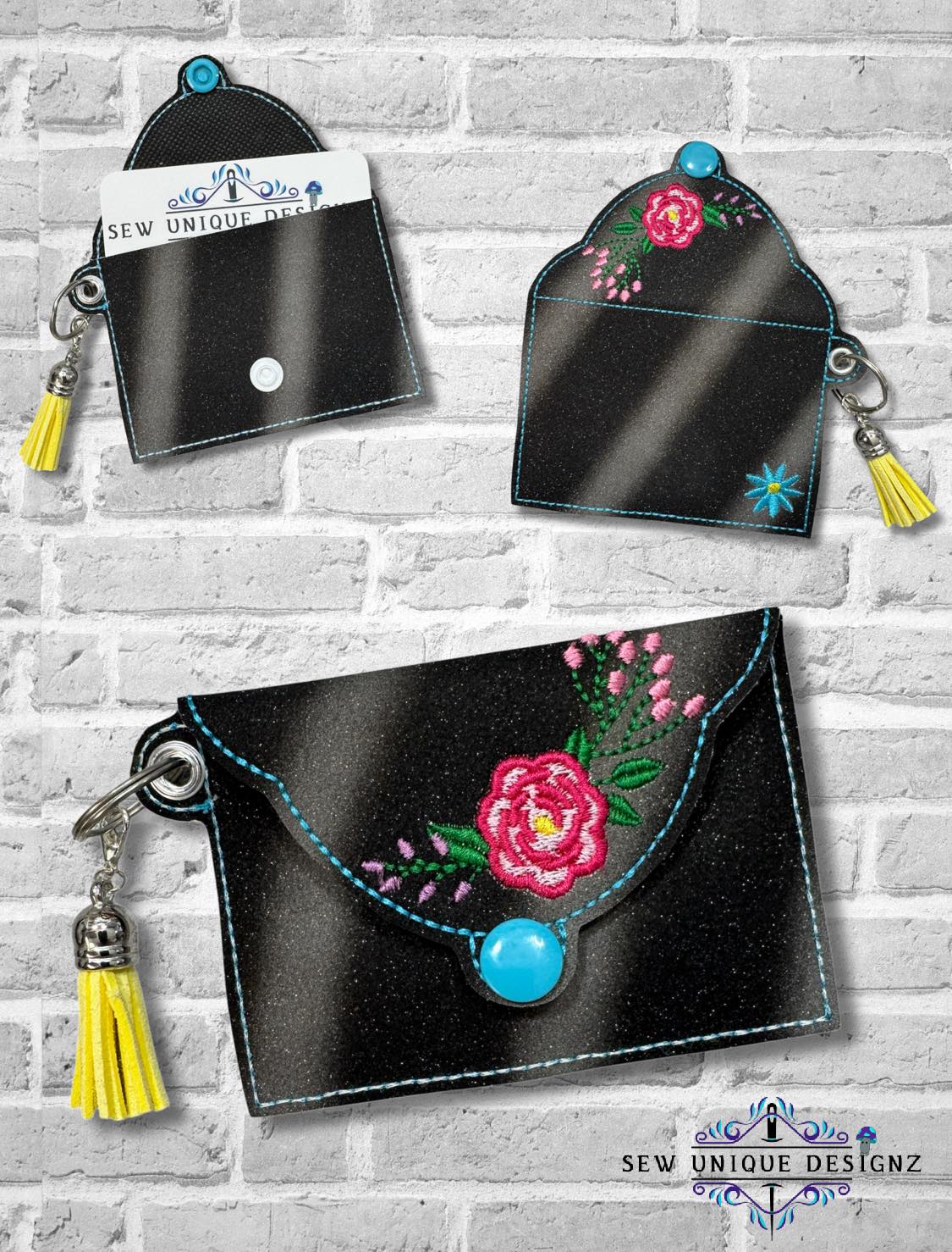 DIGITAL DOWNLOAD Floral Gift Card Snap Holder