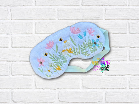DIGITAL DOWNLOAD  Wildflower Sleep Mask 2 SIZES INCLUDED
