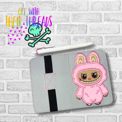 DIGITAL DOWNLOAD 5x7  Applique Bunny Mini Composition Notebook Cover