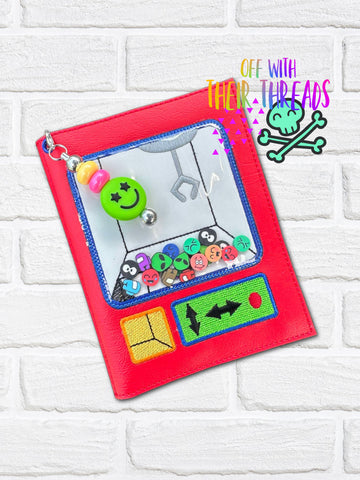 DIGITAL DOWNLOAD Applique Shaker Claw Machine A6 Notebook Cover