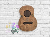 DIGITAL DOWNLOAD ITH Applique Acoustic Guitar Pick Carrier Holder