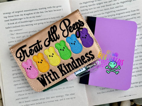 DIGITAL DOWNLOAD 5x7  Treat All Peeps With Kindness Mini Composition Notebook Cover