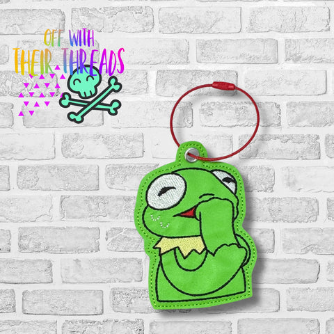 DIGITAL DOWNLOAD Anxiety Frog Bag Tag Ornament Bookmark