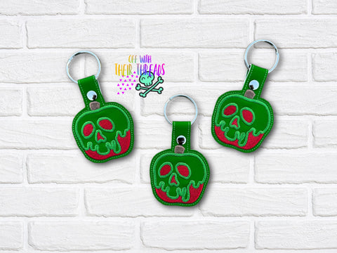 DIGITAL DOWNLOAD Poison Apple Snap Tab Key Chain