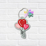 DIGITAL DOWNLOAD Applique Heart Balloon Bag Tag Bookmark Ornament