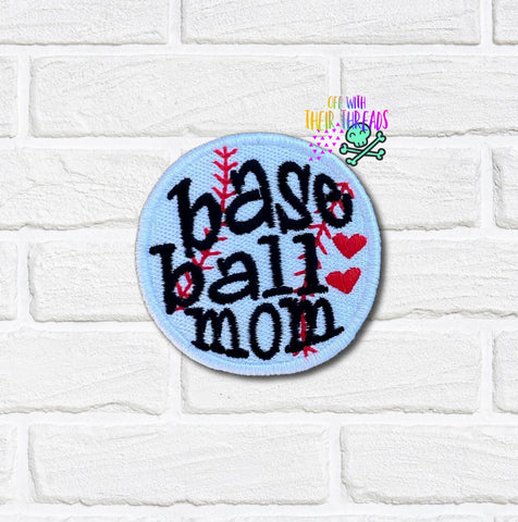 DIGITAL DOWNLOAD Basball Mom Patch 3 SIZES INCLUDED