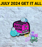 DIGITAL DOWNLOAD Bath Bomb Toaster Patch 3 SIZES INCLUDED