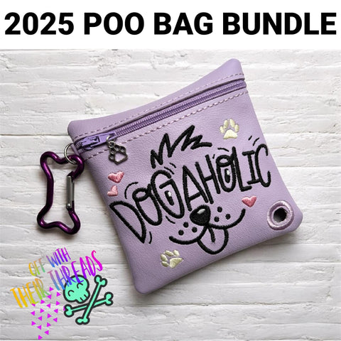 DIGITAL DOWNLOAD 5x5 Dogaholic Poo Bag Holder