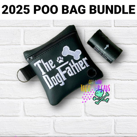 DIGITAL DOWNLOAD 5x5 Dog Father Poo Bag Holder