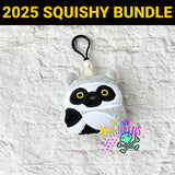 DIGITAL DOWNLOAD Applique Lemur Squishy Keychain