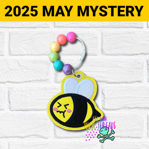 DIGITAL DOWNLOAD Grumpy Bee Bag Tag Bookmark Ornament