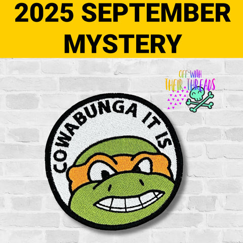 DIGITAL DOWNLOAD Cowabunga It Is Patch 3 SIZES INCLUDED