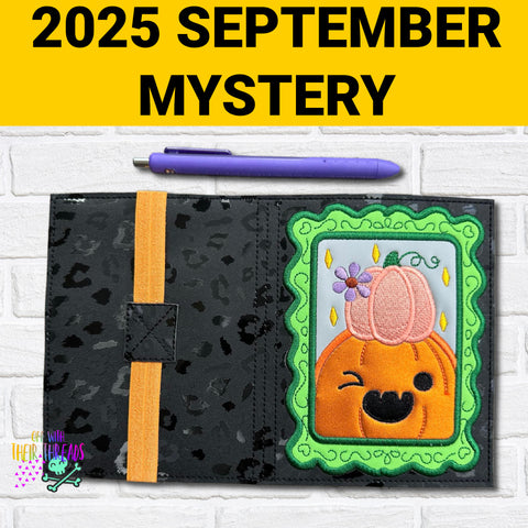 DIGITAL DOWNLOAD Applique Halloween Frame 1 A6 Notebook Cover