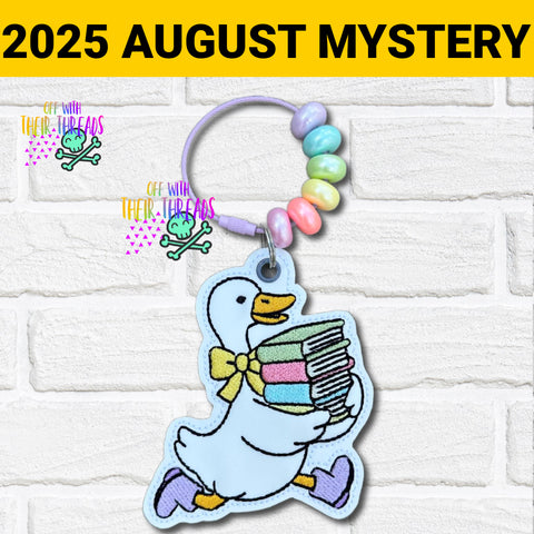 DIGITAL DOWNLOAD Bookish Goose Bag Tag Bookmark Ornament