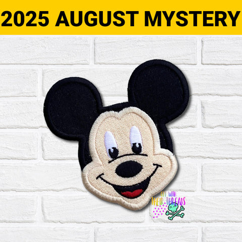 DIGITAL DOWNLOAD Shaped Boy Mouse Patch 3 SIZES INCLUDED