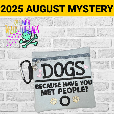 DIGITAL DOWNLOAD 5x5 Dogs Because Have You Met People Poo Bag Holder