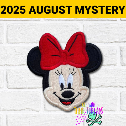 DIGITAL DOWNLOAD Shaped Girl Mouse Patch 3 SIZES INCLUDED