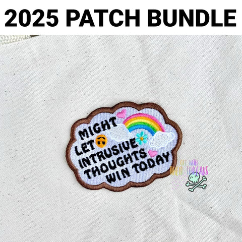 DIGITAL DOWNLOAD Intrusive Thoughts Patch 3 SIZES INCLUDED