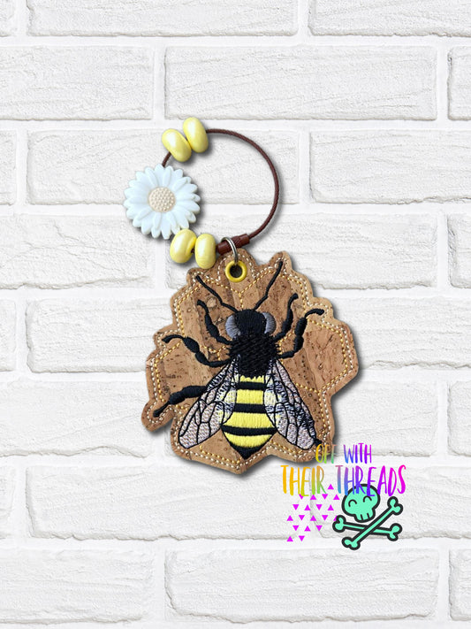 DIGITAL DOWNLOAD Honey Bee Bag Tag Bookmark Ornament