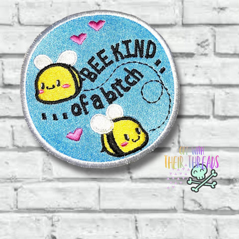 DIGITAL DOWNLOAD Bee Kind Patch 3 SIZES INCLUDED