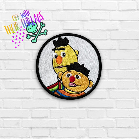 DIGITAL DOWNLOAD Bert And Ernie Patch 3 SIZES INCLUDED