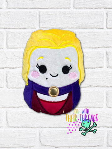 DIGITAL DOWNLOAD Applique Blonde Witch Plush 5 SIZES INCLUDED