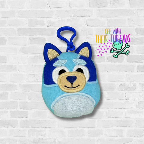 DIGITAL DOWNLOAD Applique Dog Squishy Keychain