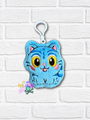 DIGITAL DOWNLOAD Blue Tiger Squishy Keychain